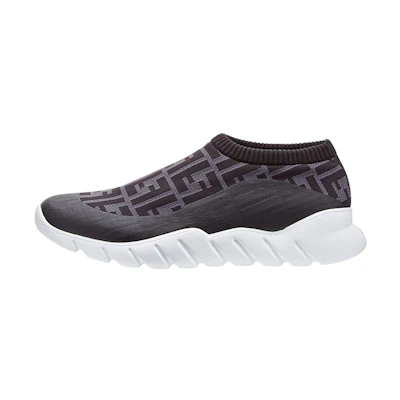 Fendi Low-Top Sneaker 'Grey Logo Print'