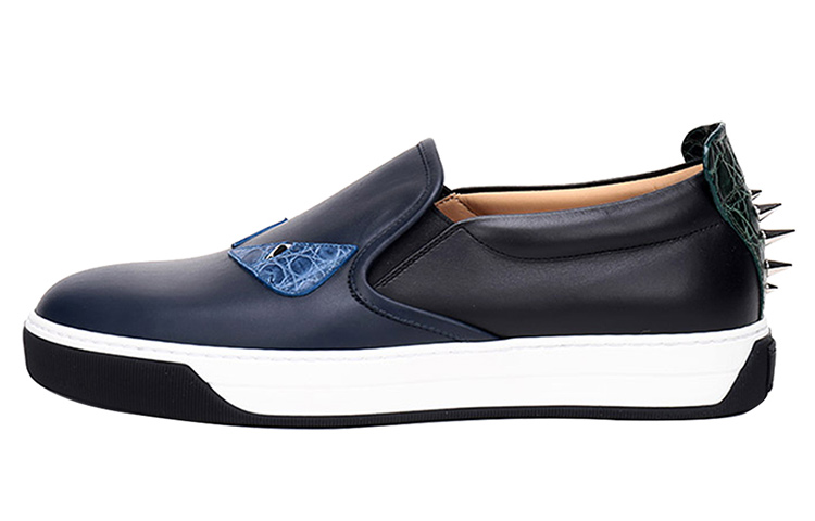 Fendi Low-Top Lace-Up 'Blue Black'