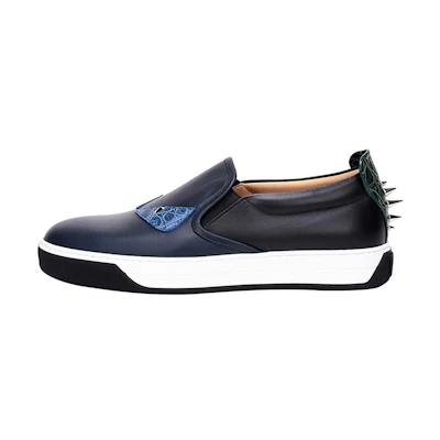 Fendi Low-Top Lace-Up 'Blue Black'