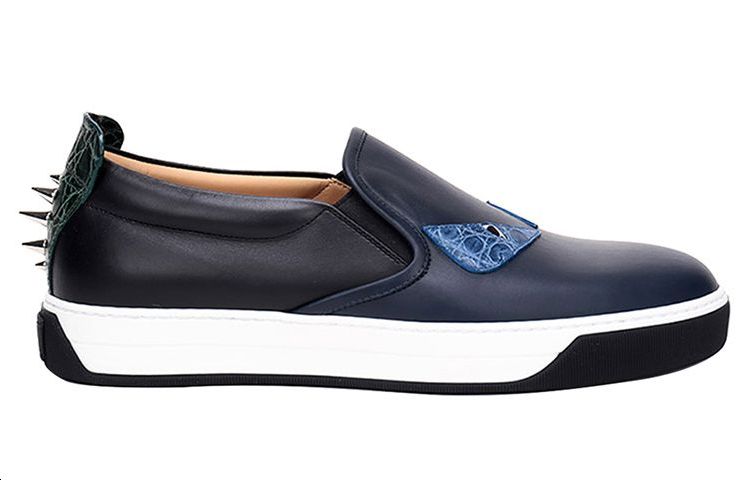 Fendi Low-Top Lace-Up 'Blue Black' 圖 2