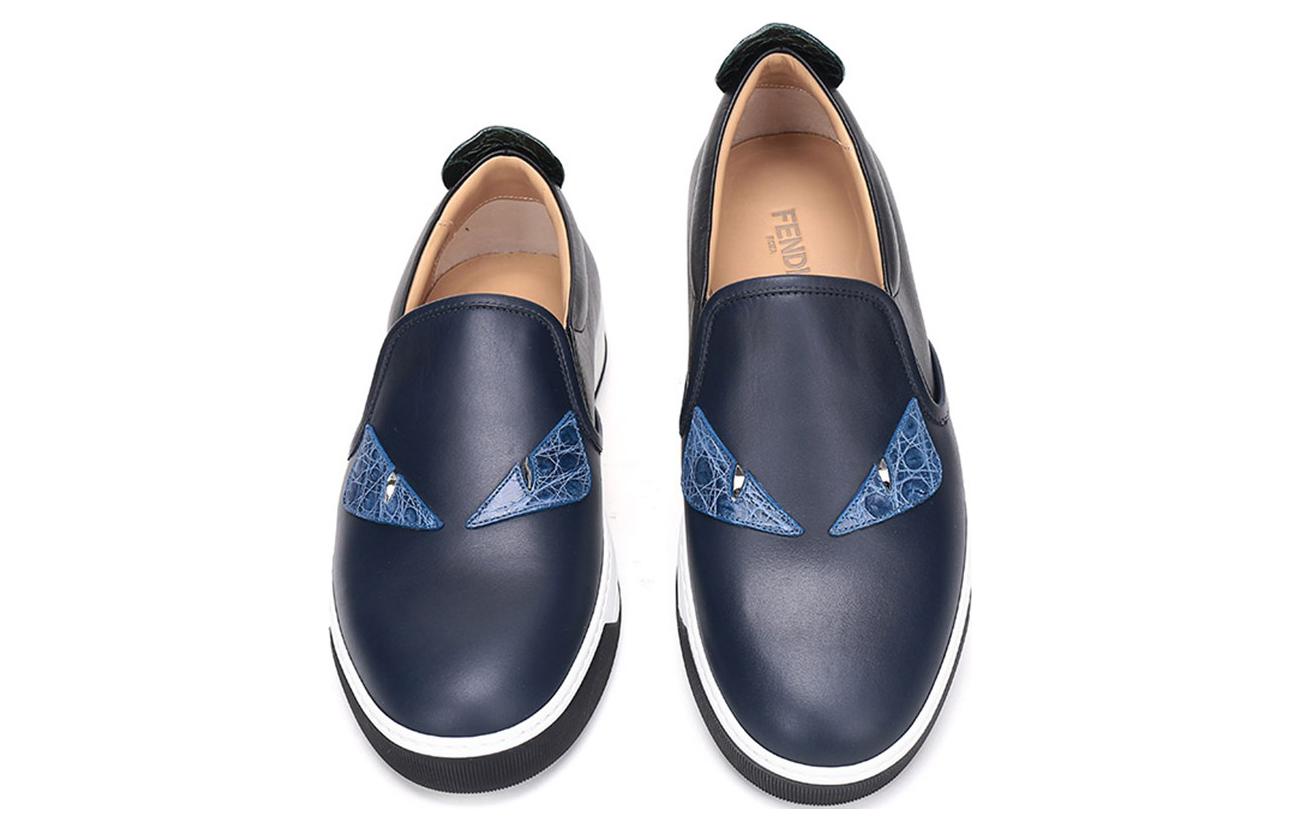 Fendi Low-Top Lace-Up 'Blue Black' 圖 4