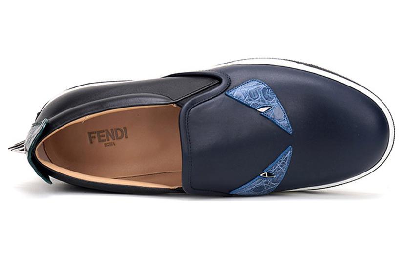 Fendi Low-Top Lace-Up 'Blue Black' 圖 5