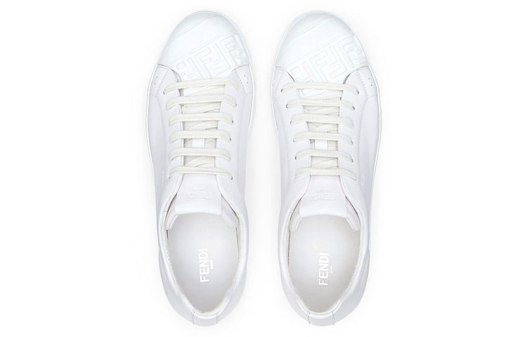 Fendi Low-Top Leather Sneakers 'White Fashion' 圖 3