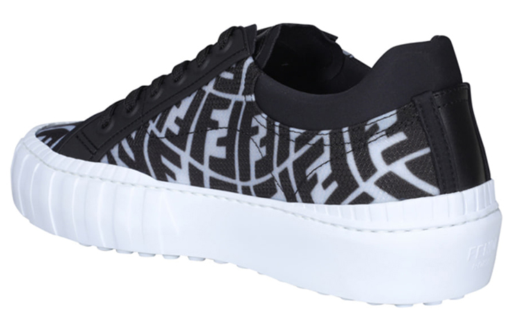 Fendi Low-Top Sneaker with Logo 'Black' 圖 3
