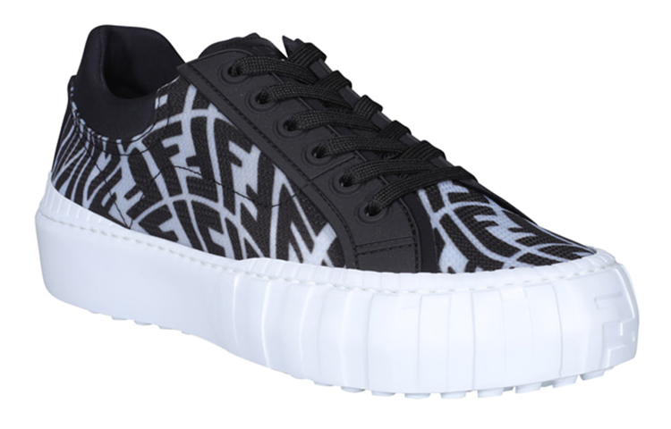 Fendi Low-Top Sneaker with Logo 'Black' 圖 4