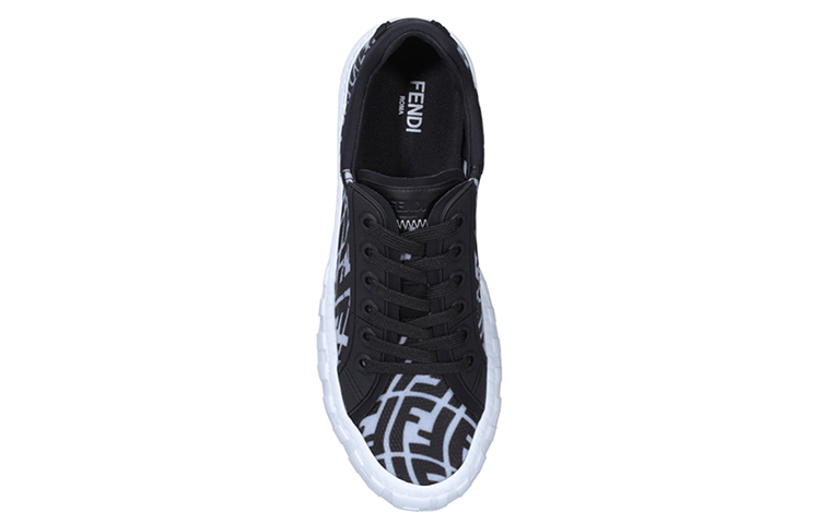 Fendi Low-Top Sneaker with Logo 'Black' 圖 5