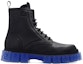 Purchase Fendi Kasut Pendek Kasual Kulit Lychee 'Hitam Biru' Unisex 7U1485AHH0F08M4