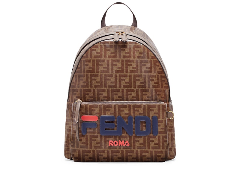Fendi Mania Backpack FF Brown