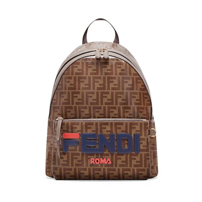 Fendi Mania Backpack FF Brown