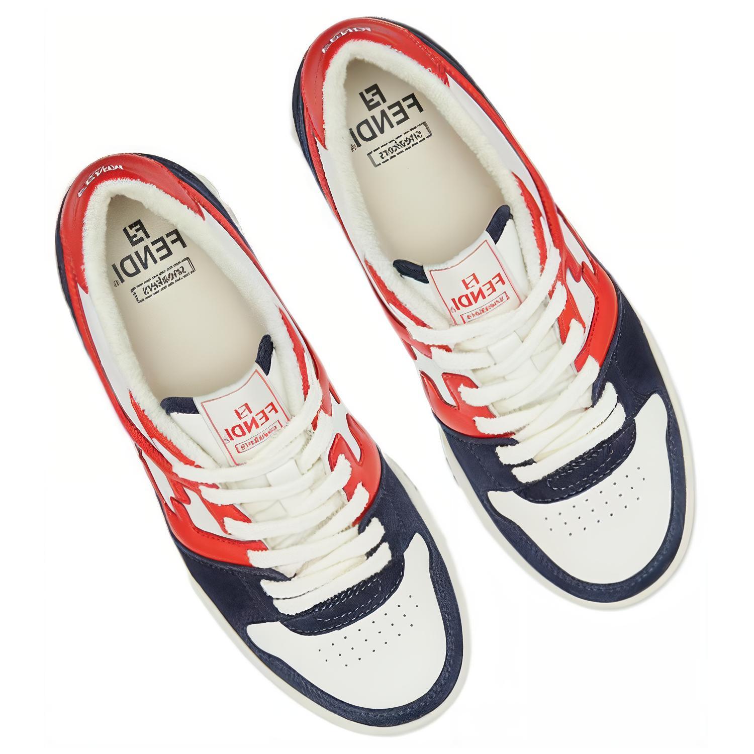 Lookbook 芬迪匹配 '蓝橙' 运动鞋 7E1493-AI1N-F1IE6