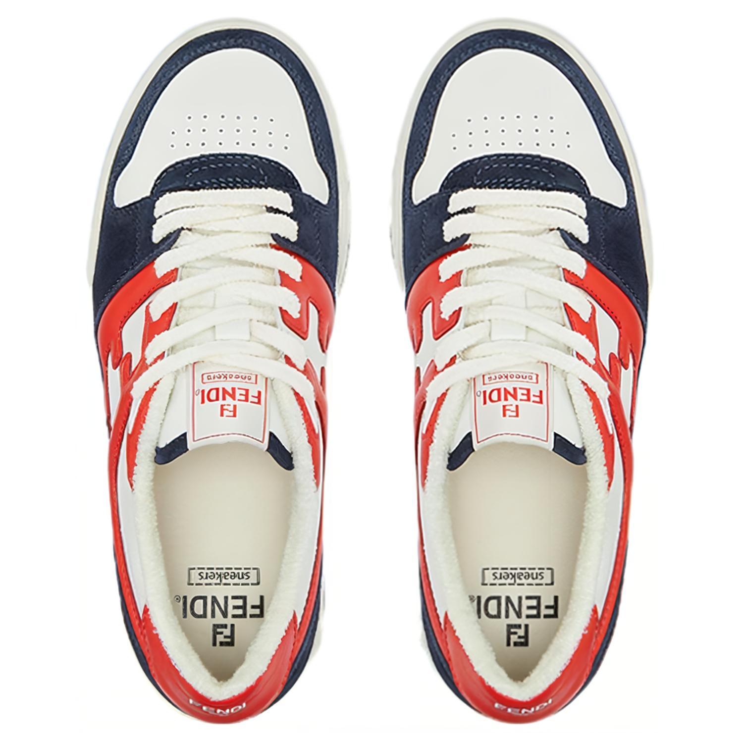 Shop 芬迪匹配 '蓝橙' 运动鞋 7E1493-AI1N-F1IE6