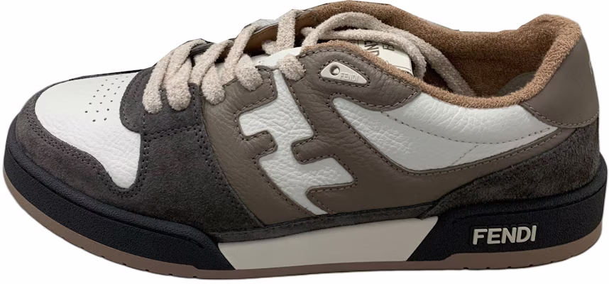 FENDI芬迪 Match 絨面 低筒繫帶 時尚板鞋 灰白色 Buy FENDI芬迪 Match 絨面 低筒繫帶 時尚板鞋 灰白色