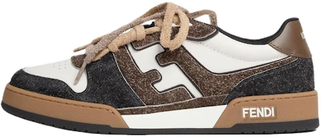 FENDI Match Low-Top Sneakers Calfskin Colorblock Design with Elastic Bands. 7E1926AY1PF1WCO FENDI Match Low-Top Sneakers Calfskin Colorblock Design with Elastic Bands. 7E1926AY1PF1WCO