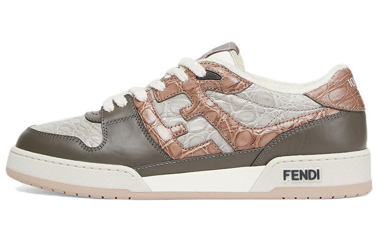 Fendi Match Low 'Grey Leather'