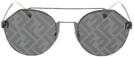 FENDI Metal Aviator Sunglasses Black Unisex Couple Design Patterned FE40060U FENDI Metal Aviator Sunglasses Black Unisex Couple Design Patterned FE40060U