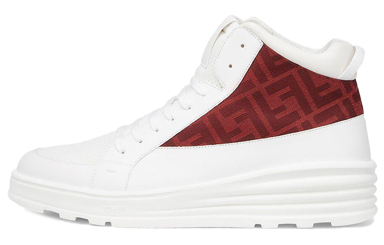 Fendi Mid-Top Fashion Sneaker 'White Red'