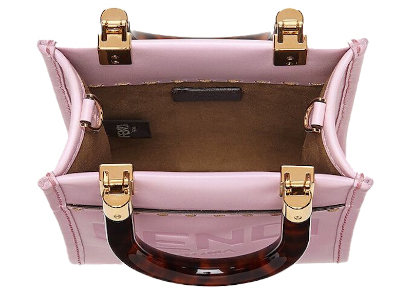 Lookbook Fendi Mini Sunshine Shopper Merah Jambu