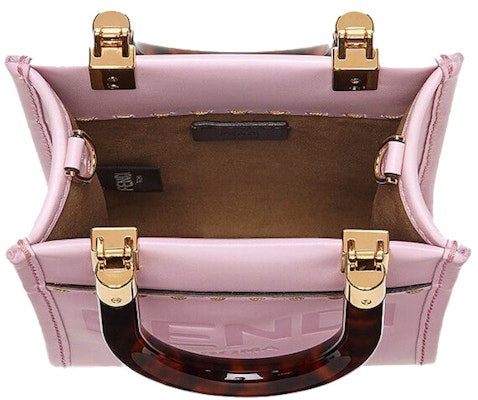 Fendi Mini Sunshine Shopper Merah Jambu Lookbook Fendi Mini Sunshine Shopper Merah Jambu