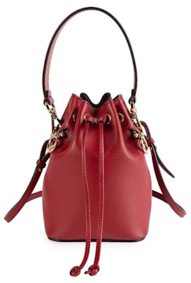 Fendi Mon Tressor Bolso Cubo Mini de Cuero Rojo Buy Fendi Mon Tressor Bolso Cubo Mini de Cuero Rojo