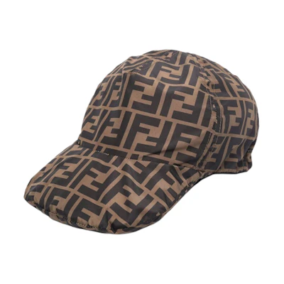 FENDI Monogram Printed Polyester Baseball Cap Unisex. FXQ825AH7UF15B6