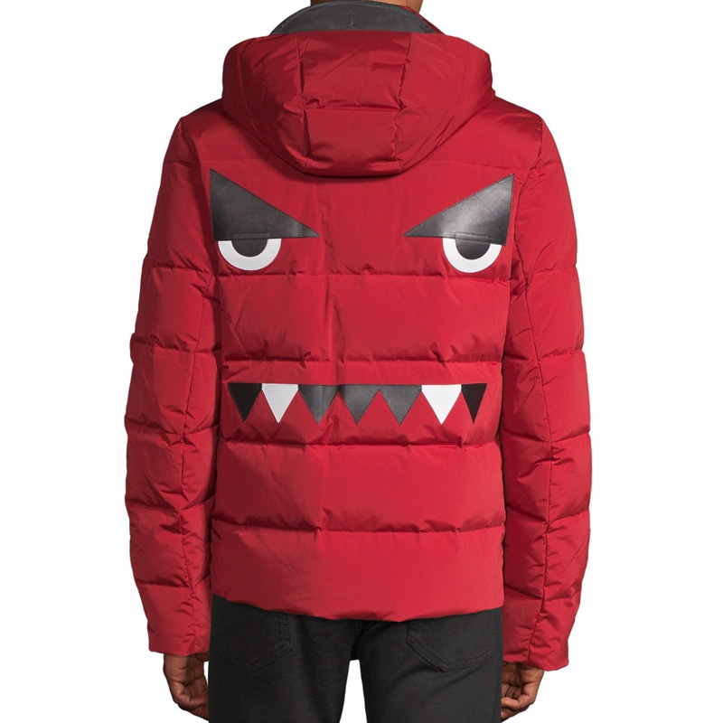 Purchase 芬迪男款红色怪兽连帽羽绒夹克 FAA584A53DF0XDC