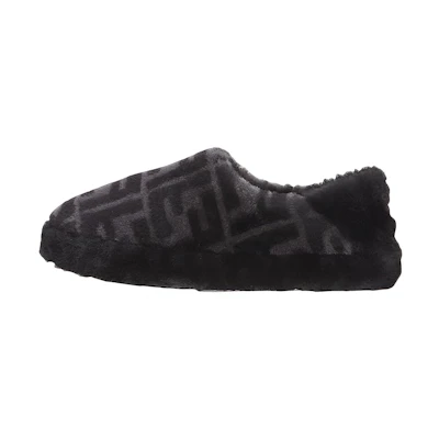 Fendi Mules 'Black Sheepskin'