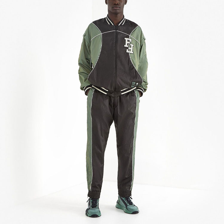 Shop 芬迪多色拼接字母可拆卸袖夹克 FAA815A53QF1DS9