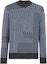 Buy FENDI Multicolour Jacquard Yarn Crewneck Striped Sweater Navy Blue Wear FAE549APPDF1Z85