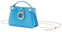 Order Fendi Nano Peekaboo Beg Silang Badan Biru Charm