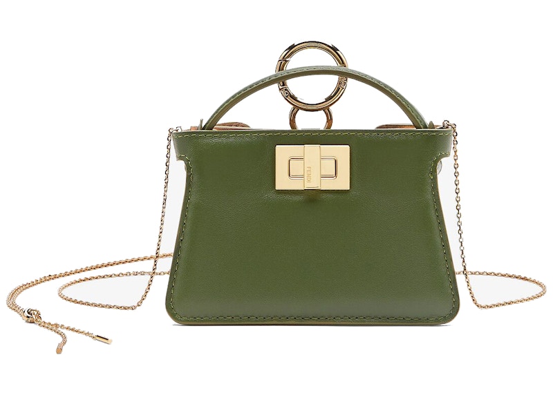 Buy Fendi Nano Peekaboo Charm Tas Selempang Hijau