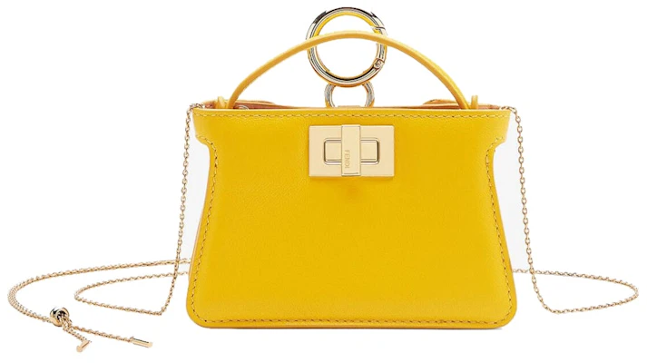 Beg Tautan Silang Pesona Nano Peekaboo Fendi - Kuning Buy Beg Tautan Silang Pesona Nano Peekaboo Fendi - Kuning