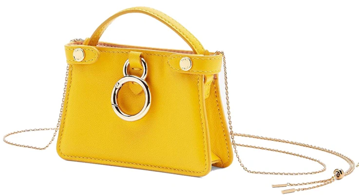 Beg Tautan Silang Pesona Nano Peekaboo Fendi - Kuning Order Beg Tautan Silang Pesona Nano Peekaboo Fendi - Kuning