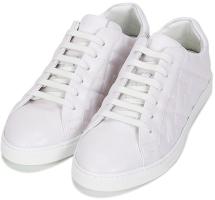 Fendi 纳帕皮3D Macro FF白色低帮鞋 7E1374-ABNS-F16HF Lookbook Fendi 纳帕皮3D Macro FF白色低帮鞋 7E1374-ABNS-F16HF