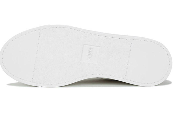 Fendi Nappa Leather Low '3D Macro FF - White' 圖 6