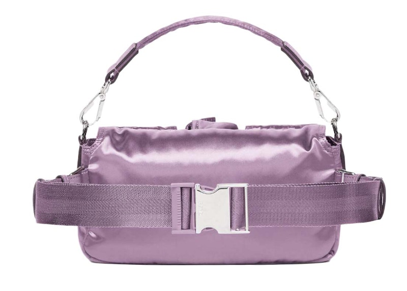 Fendi Nylon Baguette Purple