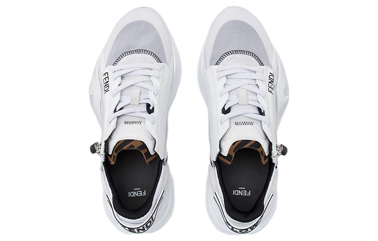 Lookbook Fendi Zapatillas Bajas de Nylon Blancas 7E1392EKVF0AGX