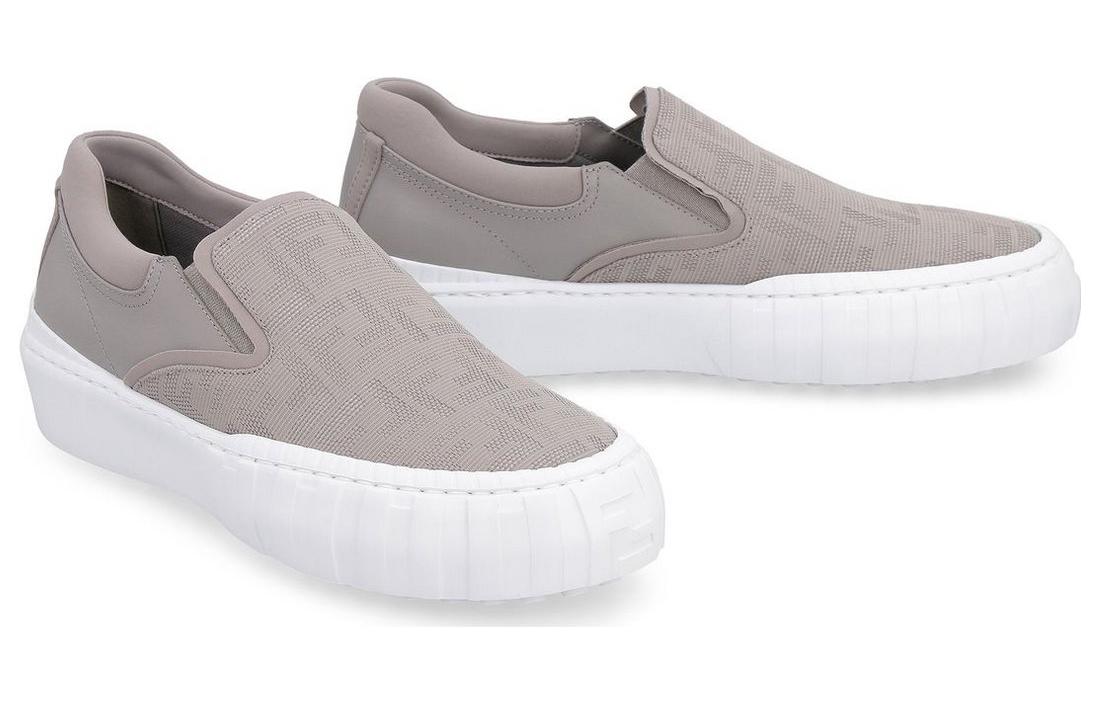Lookbook Sneakers Slip-On in Nylon Fendi ''Grigio'' 7E1454AD77F1FGU