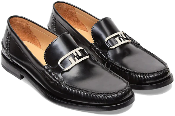 Fendi O'Lock 'Kasut Loafer Kulit Corak Hitam' 7D1557AK1TF0ABB Lookbook Fendi O'Lock 'Kasut Loafer Kulit Corak Hitam' 7D1557AK1TF0ABB