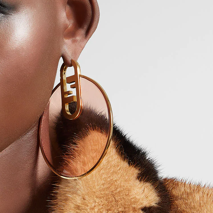 Fendi O'Lock Earrings Pink/Gold 8AH593WN5F1HEQ 圖 3