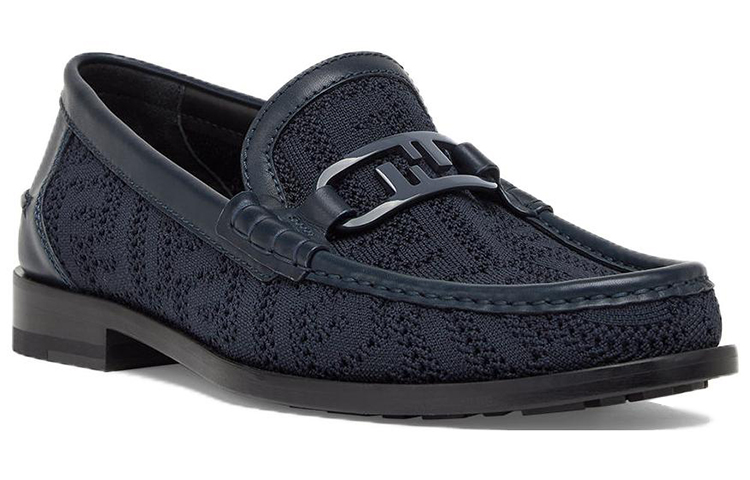 Fendi O'Lock Fabric and Enamel Metal Slip-On 'Blue' 圖 2