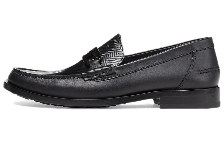 Fendi O'Lock Leather Loafer 'Black Pattern'
