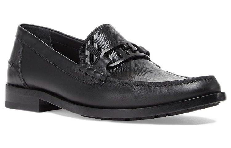 Fendi O'Lock Leather Loafer 'Black Pattern' 圖 3