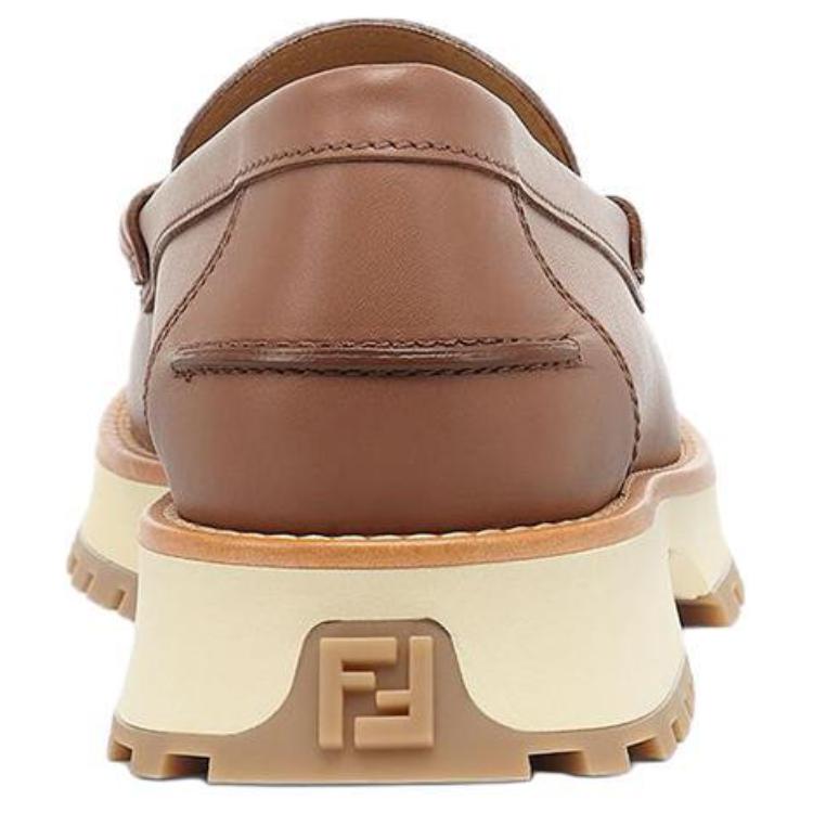 Fendi O'Lock Loafer 'Brown Leather' 圖 5