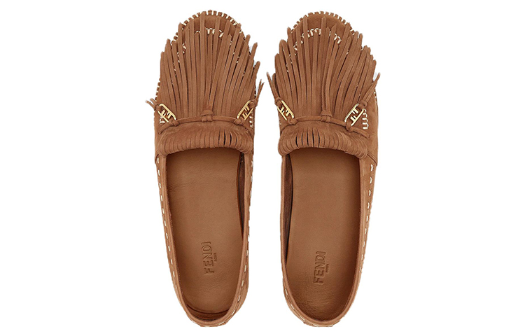 Fendi O'Lock Loafer 'Brown Tassel' 圖 4