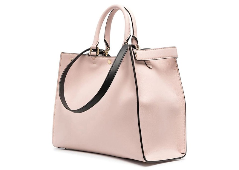 Order Fendi Peekaboo X-Tote Beg Kecil Merah Jambu