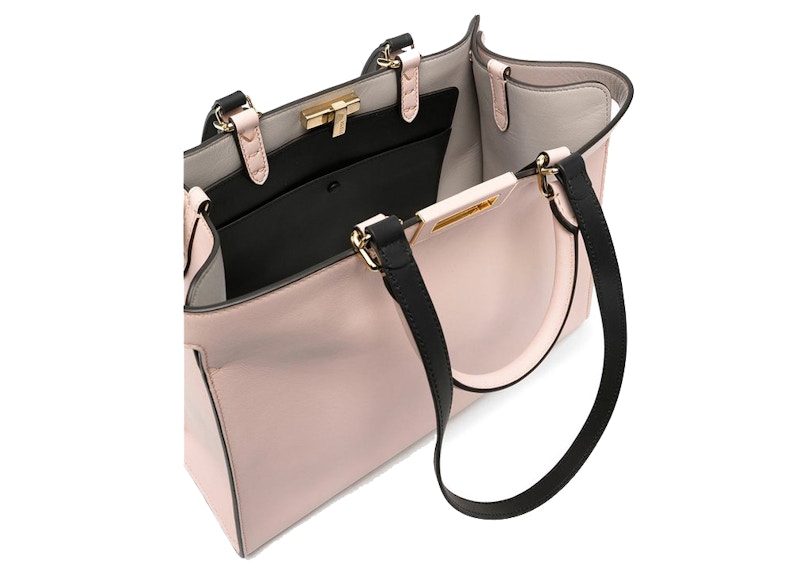 Lookbook Fendi Peekaboo X-Tote Beg Kecil Merah Jambu