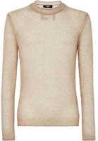 Fendi Plain Beige Long-Sleeve Crewneck Sweatshirt for Men FZX181APP8F09TD Fendi Plain Beige Long-Sleeve Crewneck Sweatshirt for Men FZX181APP8F09TD