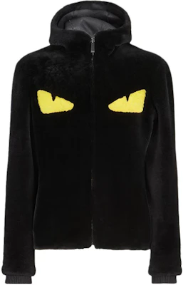 Fendi Reversible Logo Wool Monster Hooded Jacket Black FME131A6UZF0DIH Buy Fendi Reversible Logo Wool Monster Hooded Jacket Black FME131A6UZF0DIH