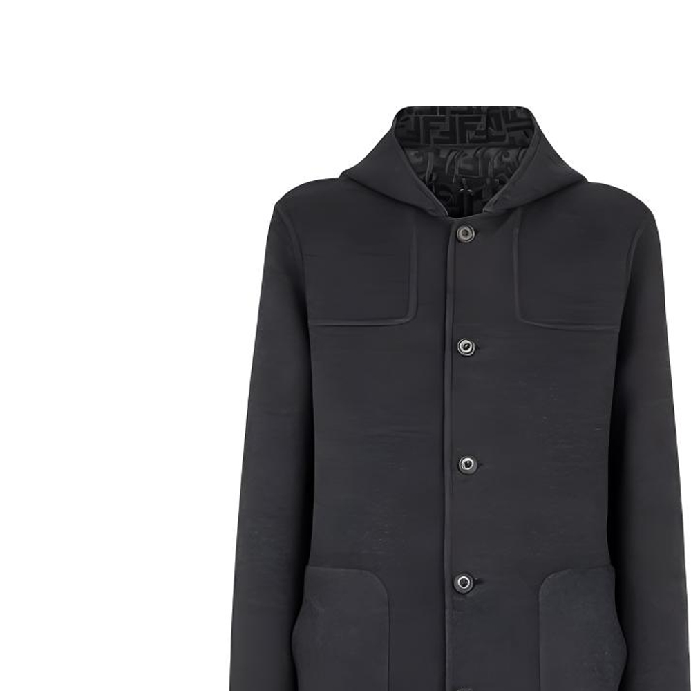 Purchase 芬迪男士灰色中长款可翻转连帽外套 FF0249AHBTF0MYM