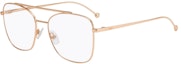 Buy FENDI Rose Gold Metal Irregular Optical Glasses Unisex Couple Design. FF0354